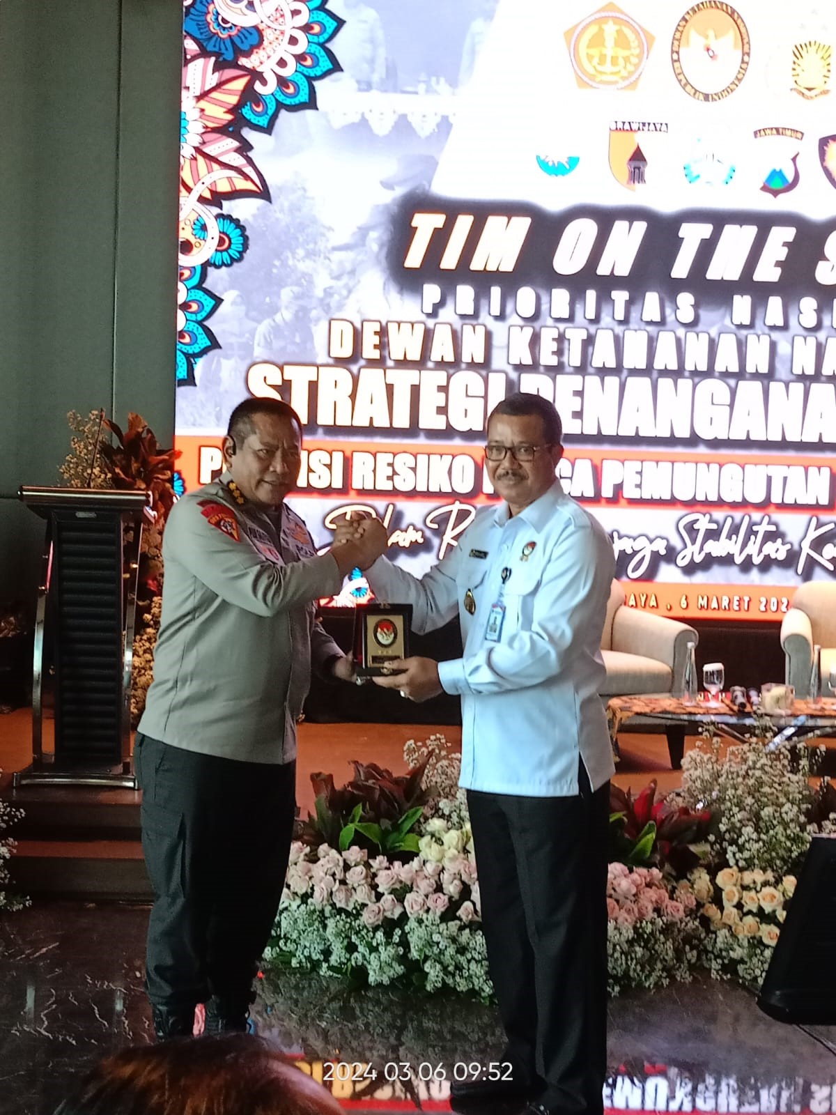 Setjen Wantannas RI OTS Ke Jatim Pasca Pemungutan Suara Pemilu 2024