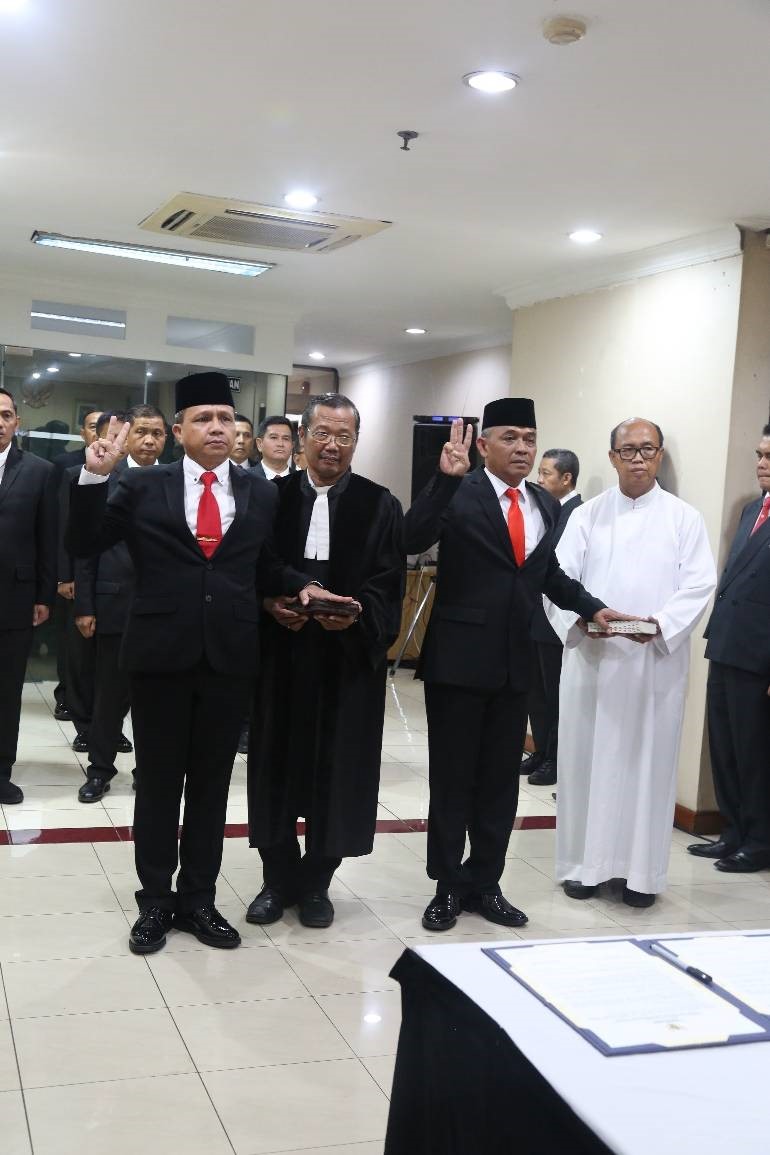 Lantik Sejumlah Pejabat, Laksdya TNI Dadi Hartanto : Ini Kegiatan Pelantikan Terakhir Saya Di Wantannas RI