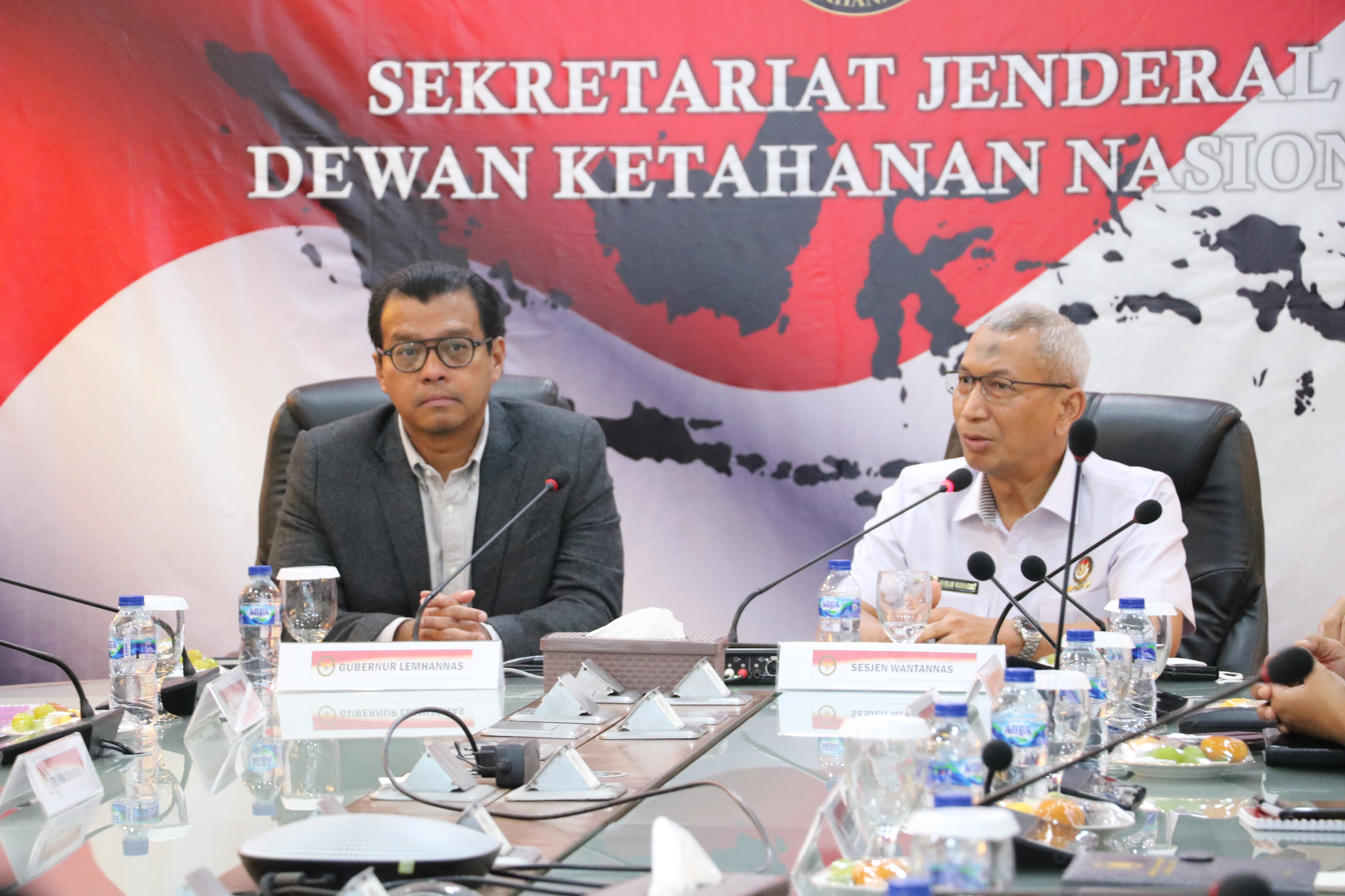 Sesjen Wantannas Menerima Kunjungan Gubernur Lemhannas
