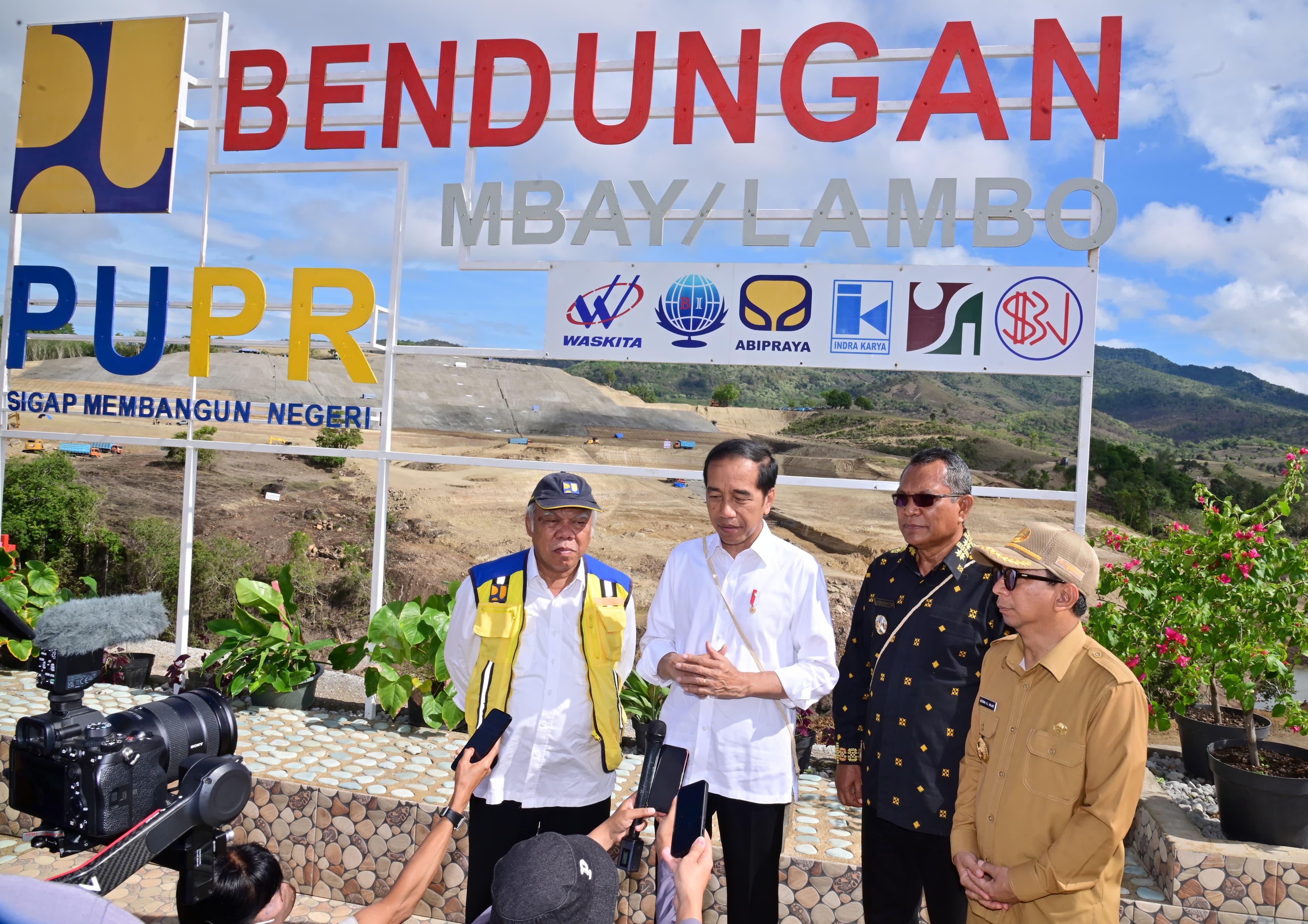 Tinjau Pembangunan Bendungan Mbay, Presiden: Ini Strategi Wujudkan Kedaulatan Pangan