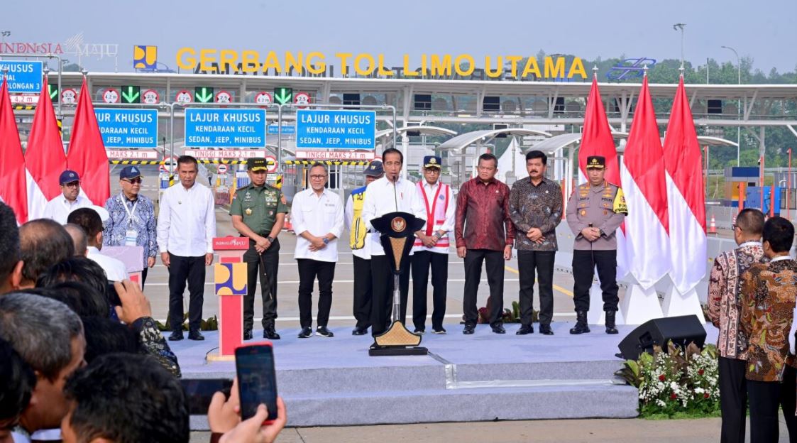 Presiden Jokowi Resmikan Jalan Tol Pamulang-Cinere-Raya Bogor