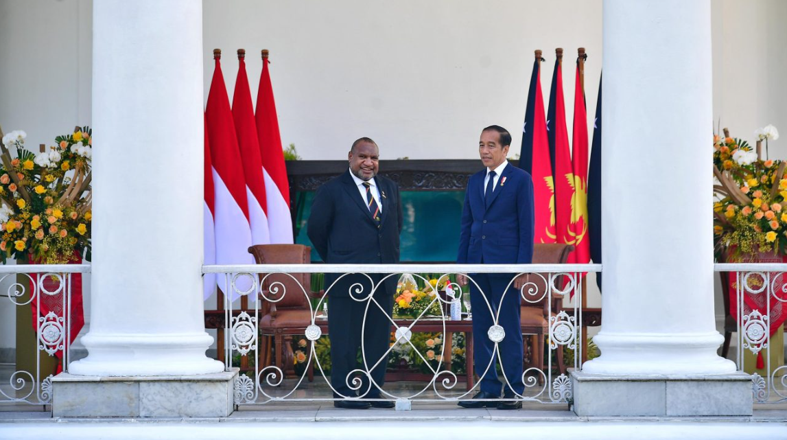 Presiden Jokowi Terima Kunjungan PM Papua Nugini di Istana Bogor