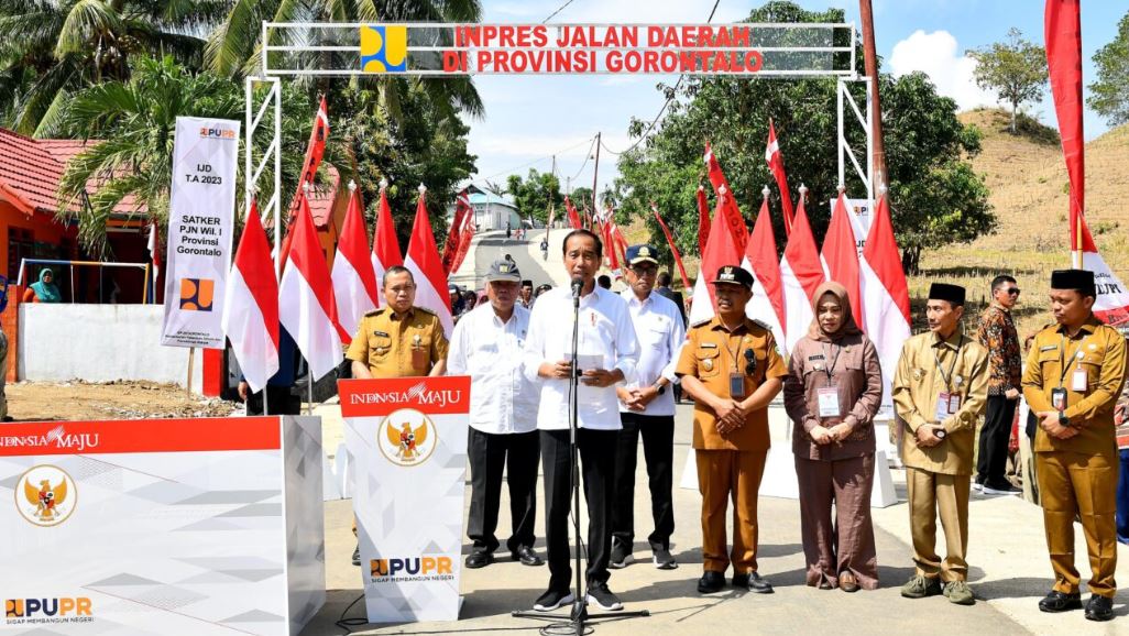 Presiden Jokowi Resmikan Jalan Inpres di Gorontalo, Tingkatkan Akses dan Produktivitas