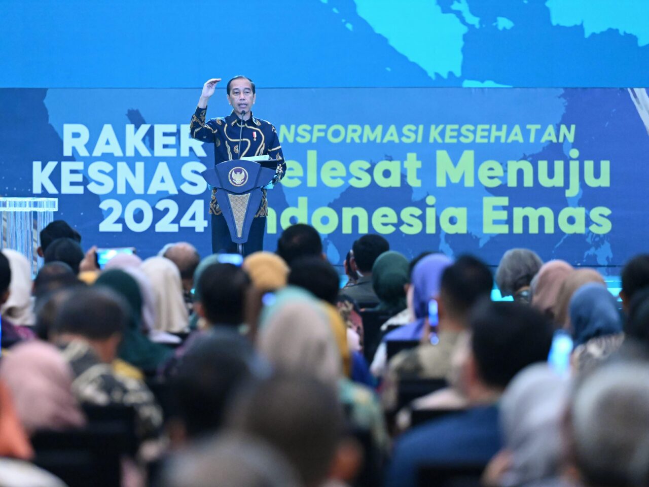 Presiden Jokowi Tekankan Peran Penting Kesehatan Wujudkan Visi Indonesia Maju di Rakerkesnas 2024