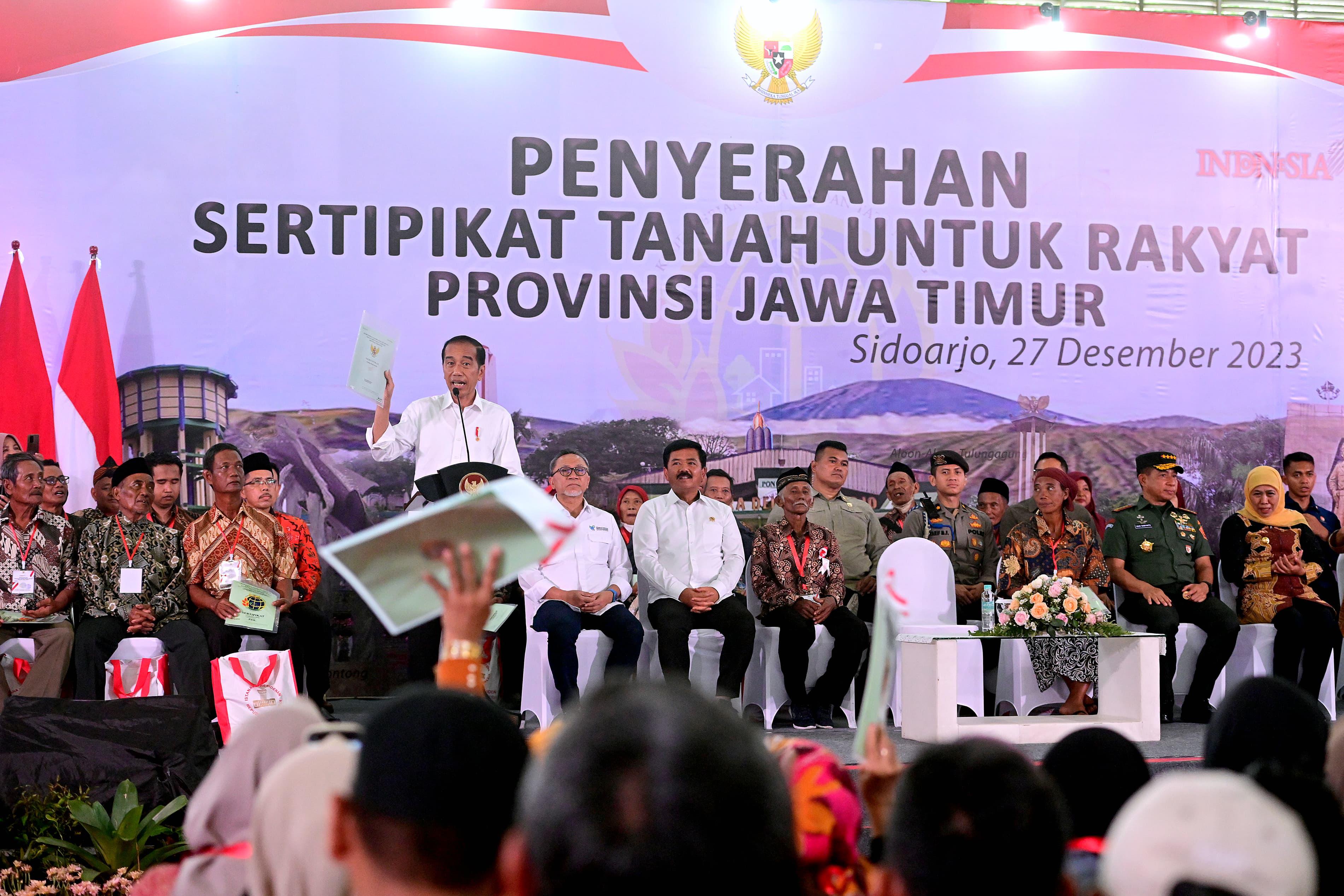 Presiden Jokowi Dorong Urusan Sertifikat Tanah Selesai pada Tahun Depan