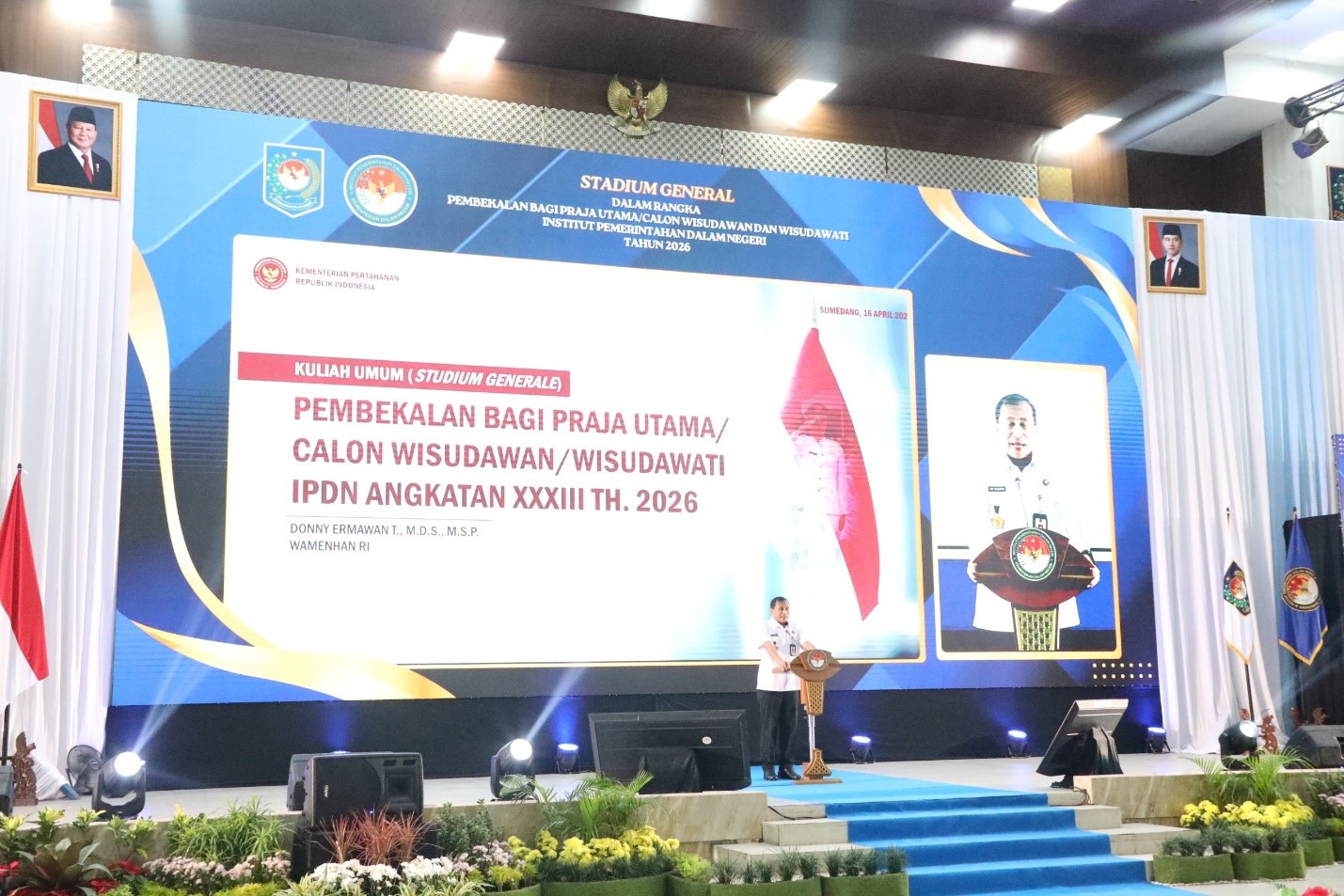 Wamenhan RI Bekali Praja Utama IPDN dengan Semangat Nasionalisme, Persatuan, dan Pengabdian