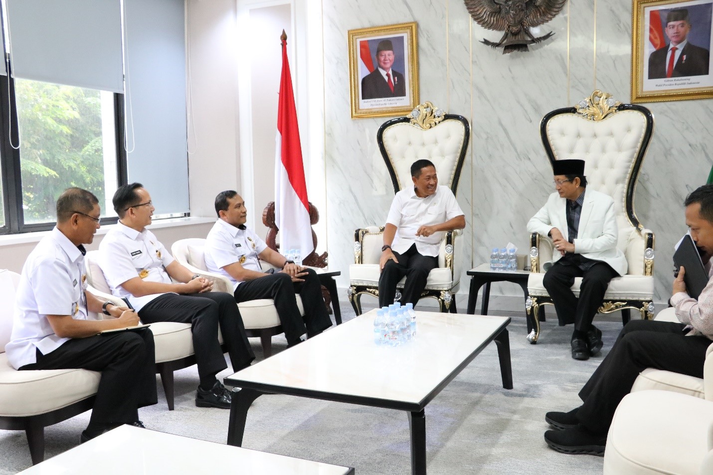 Wamenhan selaku Sekretaris DPN Kunjungi Menteri Agama Bahas Moderasi Beragama dan Pertahanan Nasional