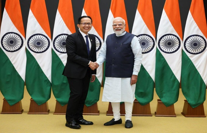 Ketua Delegasi Indonesia Hadiri Courtesy Call kepada Perdana Menteri Republik India pada Penutupan BRICS NSA Meeting