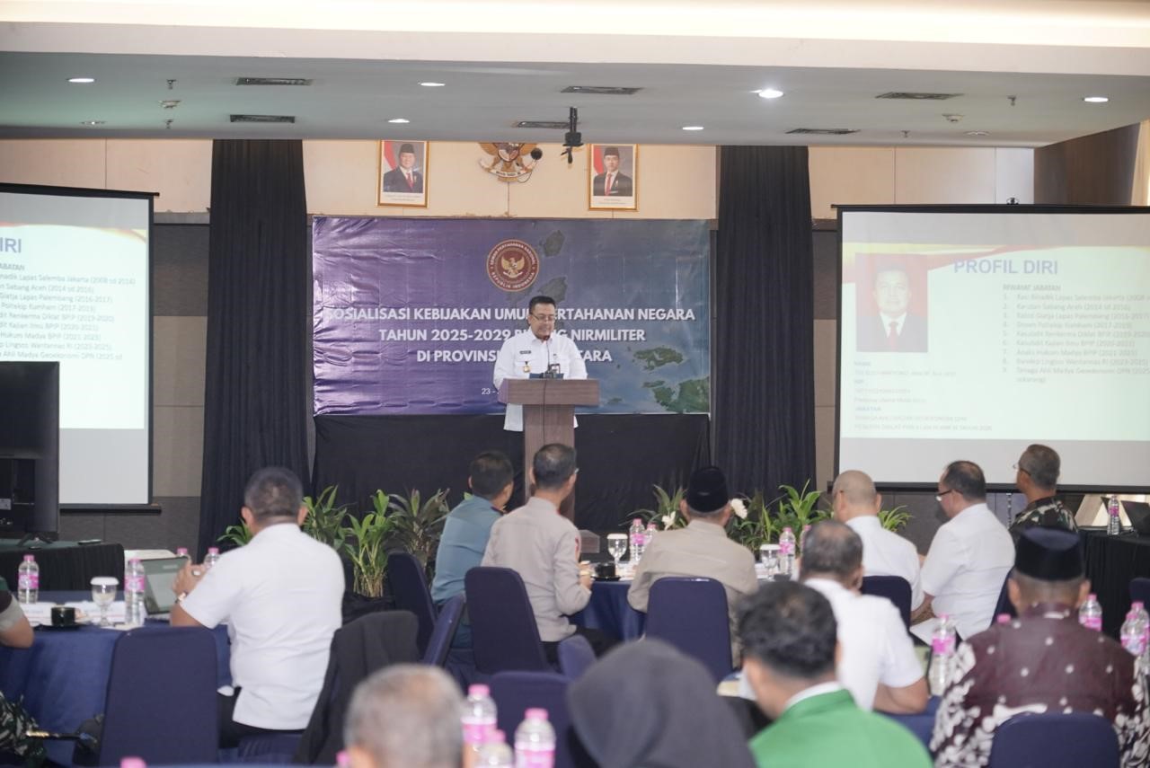 DPN Sosialisasikan Jakumhanneg Tahun 2025–2029 Bidang Nirmiliter di Maluku Utara