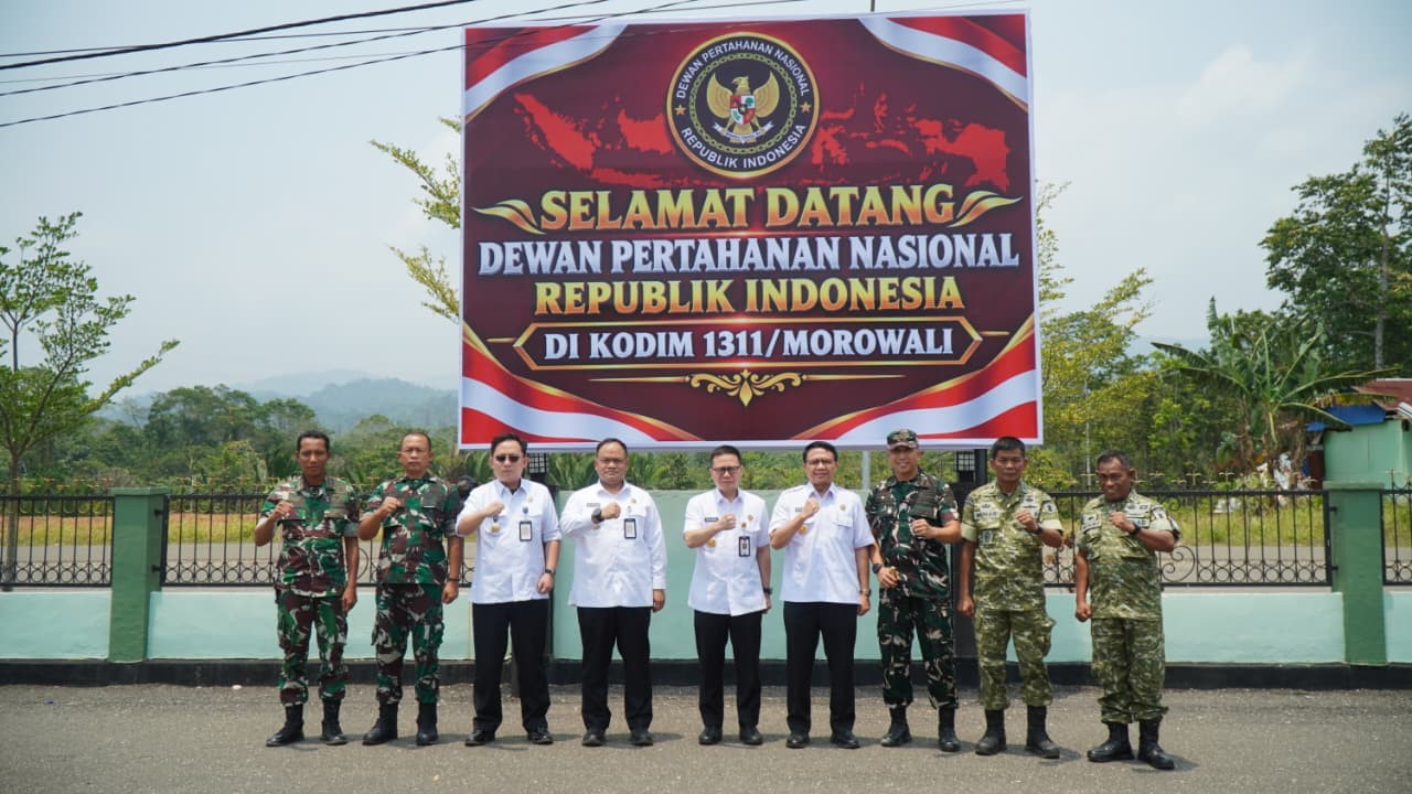 Tim Kedeputian Geostrategi DPN Tinjau Kesiapsiagaan Kodim 1311/Morowali dan Yonif TP 825