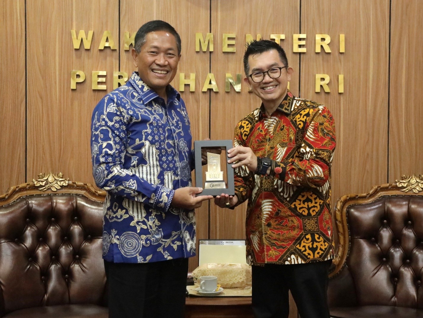 Wamenhan RI selaku Sekretaris DPN terima kepala LAN, Bahas Penguatan Kapasitas SDM di Bidang Pertahanan