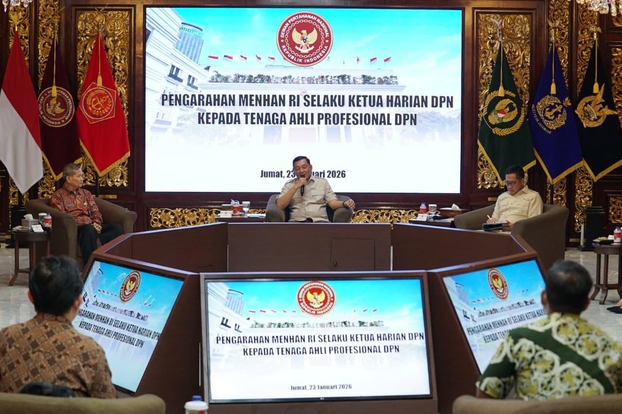 Menhan RI Berikan Pengarahan Kepada Tenaga Ahli Profesional Dewan Pertahanan Nasional