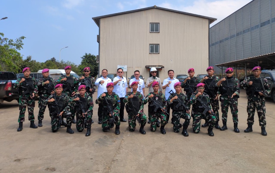 Perkuat Pengamanan Obvitnas Morowali, Tim Deputi Geostrategi DPN  Tinjau Pos TNI AL dan Satgas Marinir