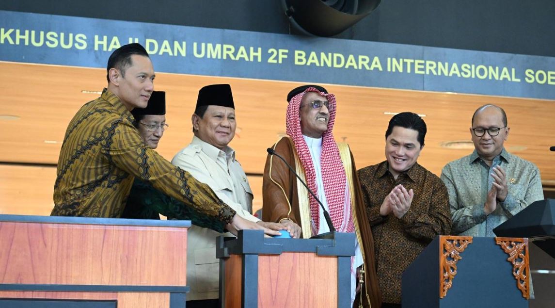 Presiden Prabowo Resmikan Terminal Khusus Haji dan Umrah 2F Bandara Soekarno-Hatta