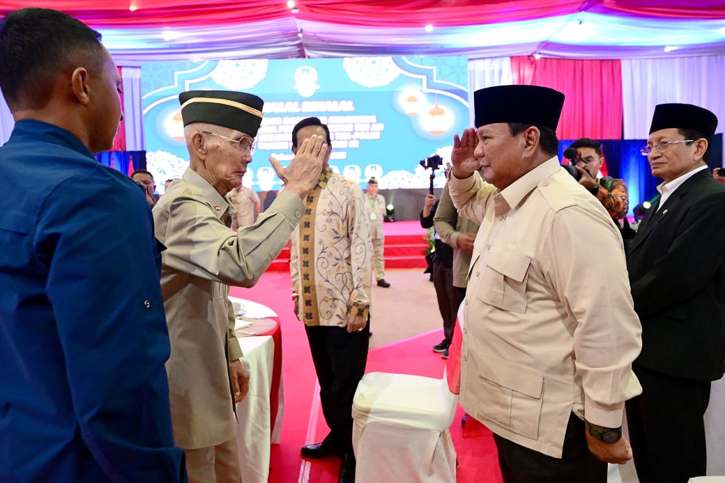 Presiden Prabowo Hadiri Acara Halal Bihalal Bersama Purnawirawan TNI AD dan Keluarga Besar TNI-Polri