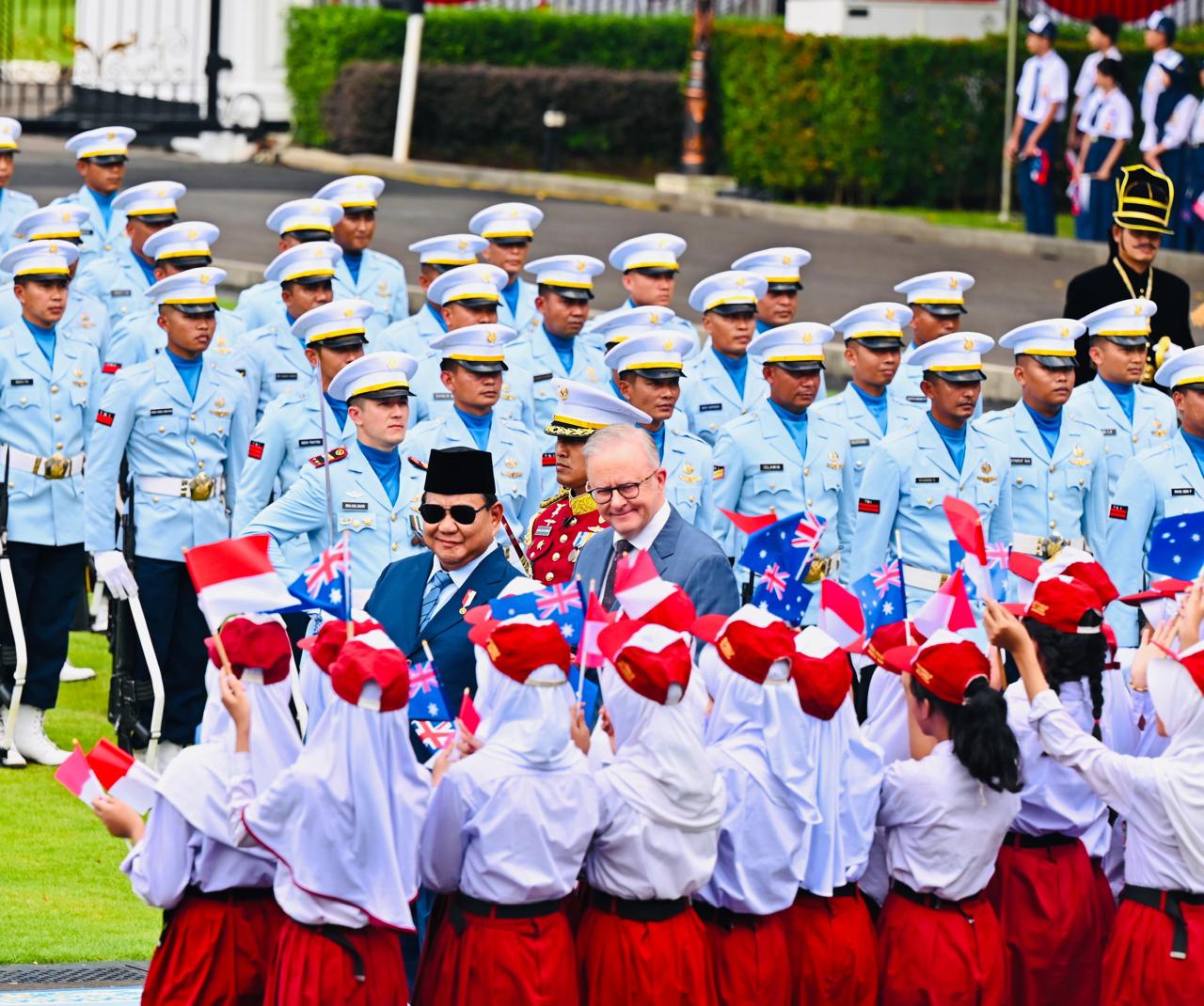 Kunjungan Perdana Pasca Terpilih Kembali, PM Albanese Disambut Meriah di Istana Merdeka Jakarta