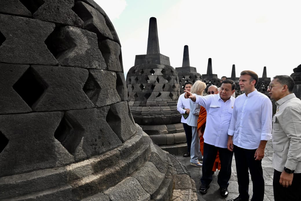Presiden Prabowo dan Presiden Macron Kunjungi Candi Borobudur, Tegaskan Nilai Persahabatan dan Toleransi Antarbangsa