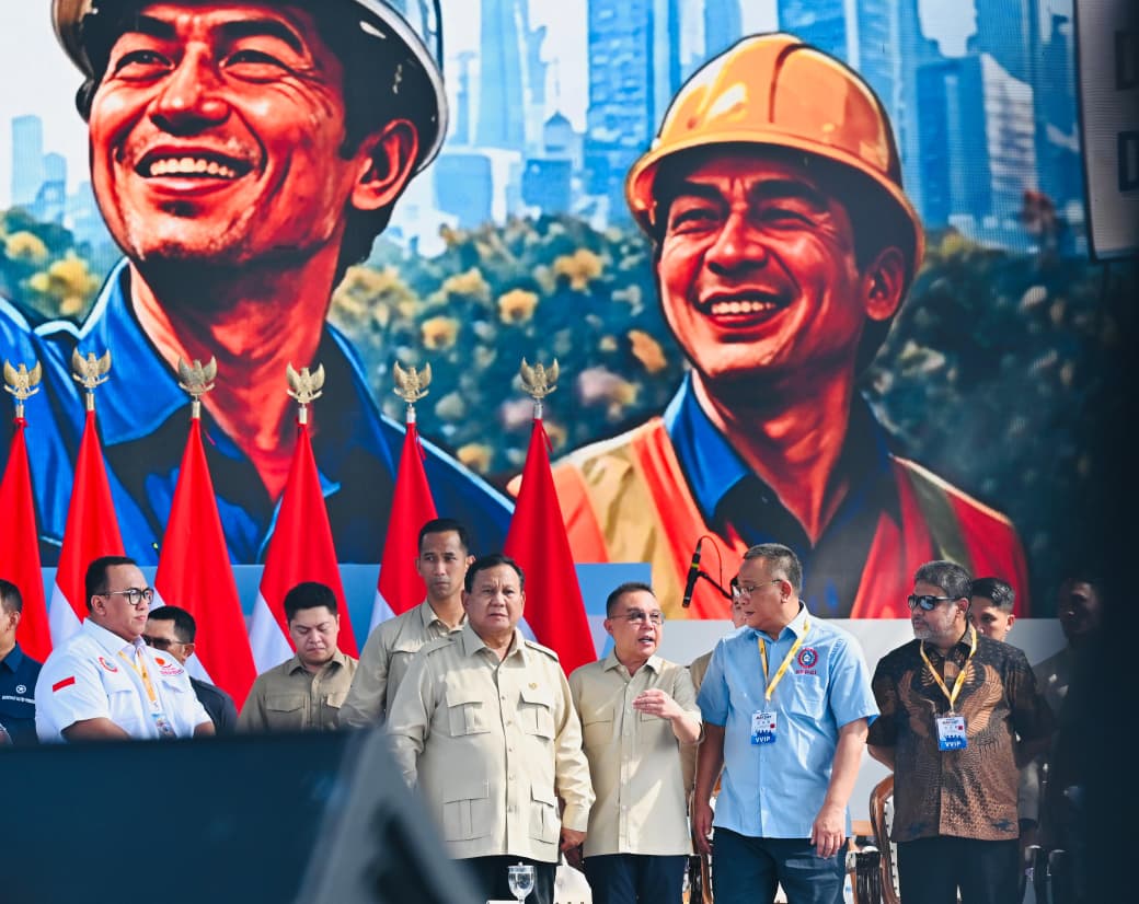 Hadiri Peringatan Hari Buruh, Presiden Prabowo Tegaskan Keberpihakan Negara pada Pekerja