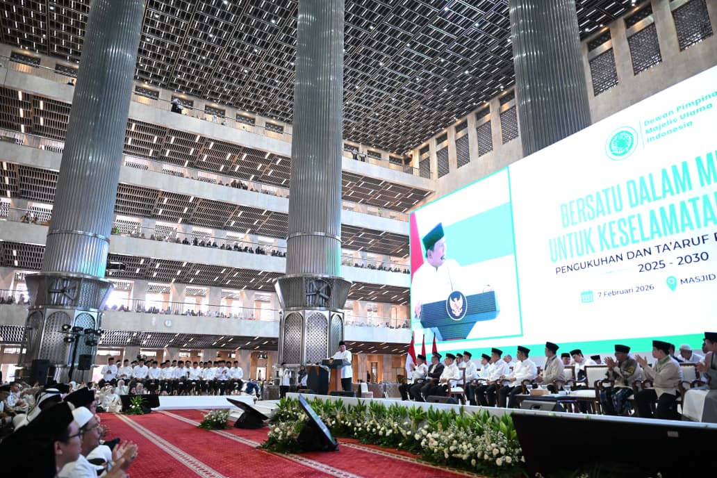 Presiden Prabowo Hadiri Munajat Bersama dan Pengukuhan Pengurus MUI 2025–2030 di Masjid Istiqlal