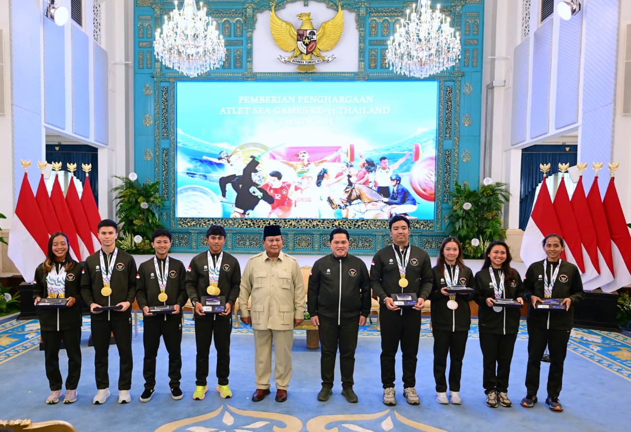 Presiden Prabowo Beri Apresiasi dan Bonus Rp465 Miliar kepada Atlet SEA Games ke-33 Thailand