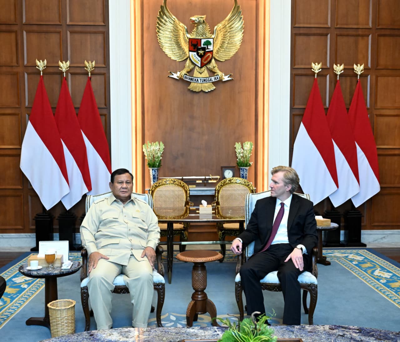 Presiden Prabowo Terima Wakil Menteri Perang AS Elbridge Colby, Perkuat Kemitraan Strategis Indonesia-Amerika Serikat