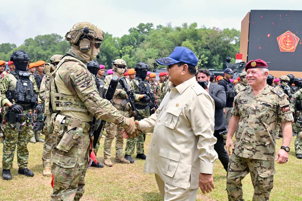 Presiden Prabowo dan Raja Abdullah II Saksikan Demonstrasi Drone Kolaborasi TNI–Angkatan Bersenjata Yordania