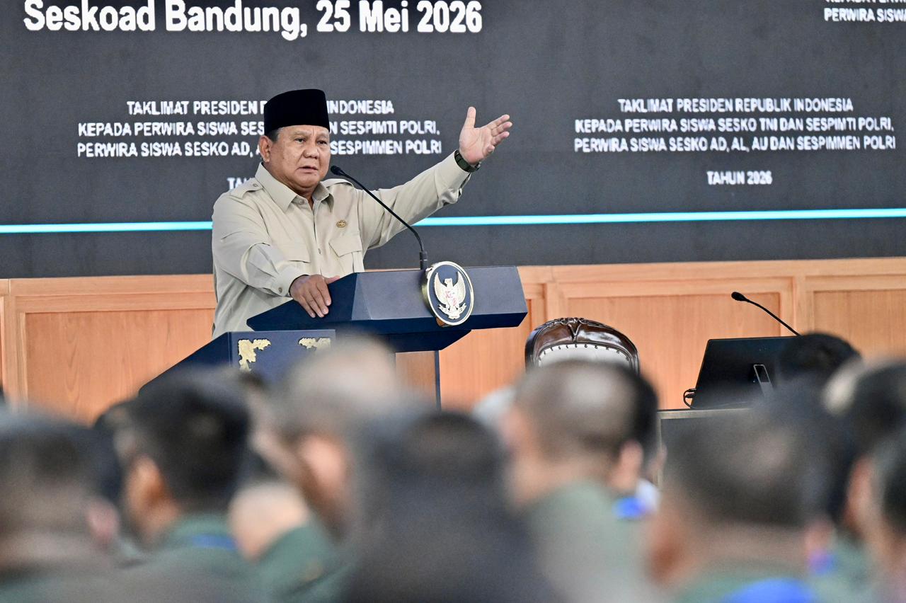 Presiden Prabowo Sampaikan Taklimat kepada Seribu Perwira Siswa TNI dan Polri