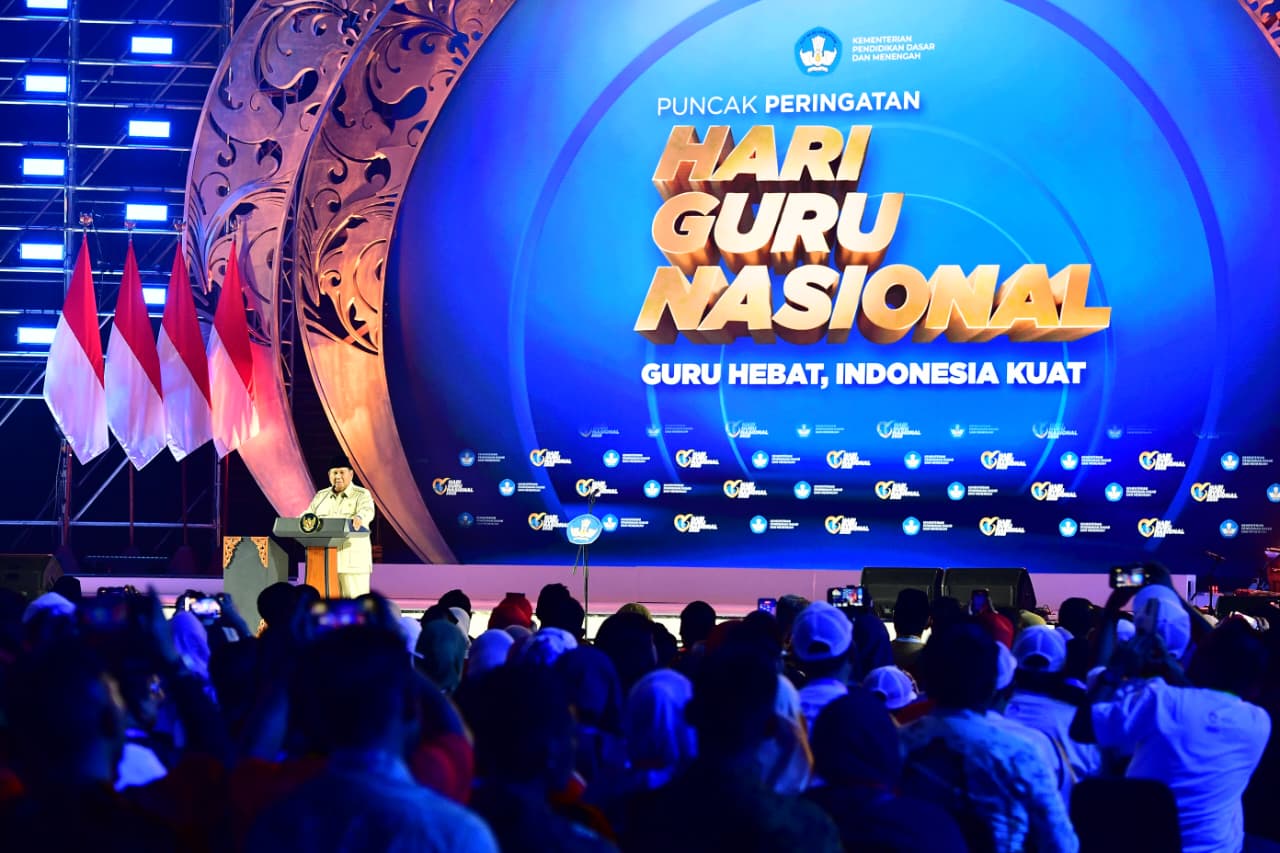 Presiden Prabowo Hadiri Puncak Peringatan Hari Guru Nasional 2025: “Guru Hebat, Indonesia Kuat”
