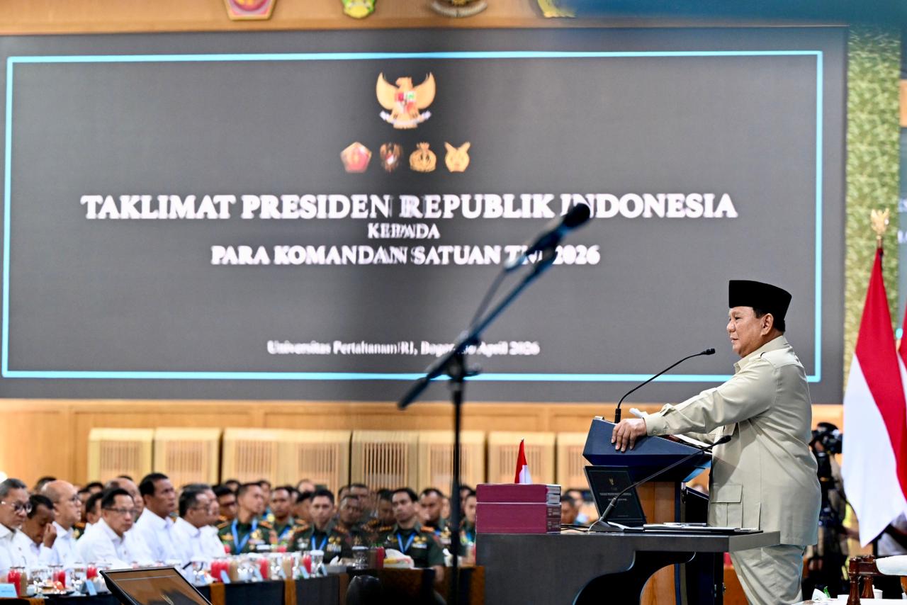 Beri Taklimat Kepada 1.500 Komandan Satuan TNI, Presiden Prabowo Kobarkan Semangat Juang dan Soliditas